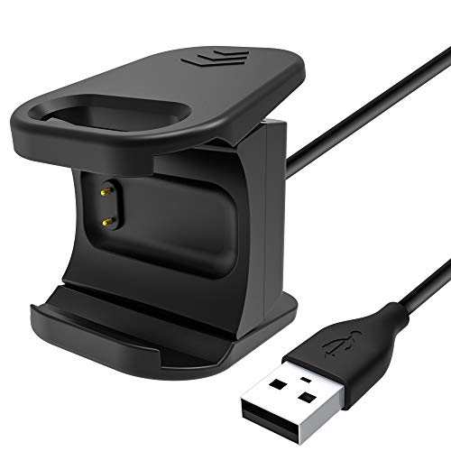 KIMILAR Compatible Fitbit Charge 3 Charger Cable, 3.3Ft Replacement USB Charging Cable Charging Cord with Cable Cradle Dock Adapter Compatible Fitbit Charge 3 HR Fitness Tracker Smart Watch, 2 Pack