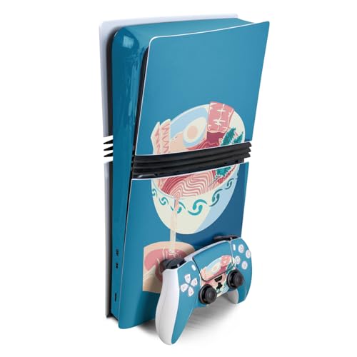 Gaming Skin Compatible with Sony PlayStation 5 PS5 Pro Bundle - Ramen Bowl - Pr…