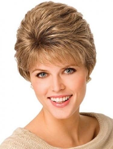 Eva Gabor Acclaim Luxury Short Layered Comfort Cap Wig, Coffee Mist by Hairuwear