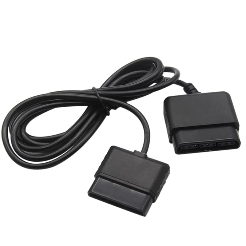 Zosvoses PS2 Extension Cable Compatible with Sony PlayStation 1, PlayStation 2 Game Console Replacement Extension Cord, 6ft