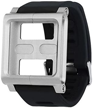 Junshion Watchband Lightweigh High Grade Aluminum Soft Silicone Mix Case Multi-Touch Wristband for iPod Nano 6/6th