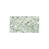 Miyuki Delica Seed Bead 8/0 DBL0041, Silverlined Crystal, 8-Gram/Pack