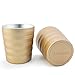 Classic Espresso Lungo Double Wall Stainless Steel Cup Set of 2, 8 Ounces Verre Collection (Gold)