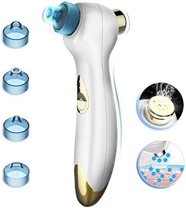 KINPOLO Blackhead &amp; Blemish Removers, Comedo Suction Microdermabrasion Machine, Ultrasonic Wave Import With 18K Electroplated Head, Anion Repair Skin Pore Cleaner with 4 Replaceable Suction Heads