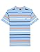 Nautica Boys' Jersey Multi Color Stripe V-Neck Tee Shirt