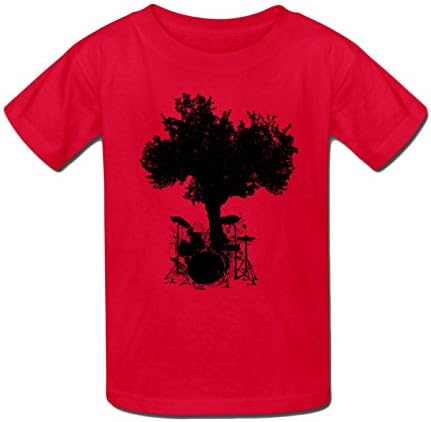 A11 Trees Grow on Drums Creative C3 T-Shirts for Men XXL red