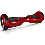 mAuto Hover Scooter Board,Two Wheel Self Balancing Intelligent Personal Battery Powered w/ LED Lights (Red)
