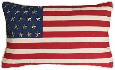Thro by Marlo Multi GEORGE American Flag with Studs Pillow