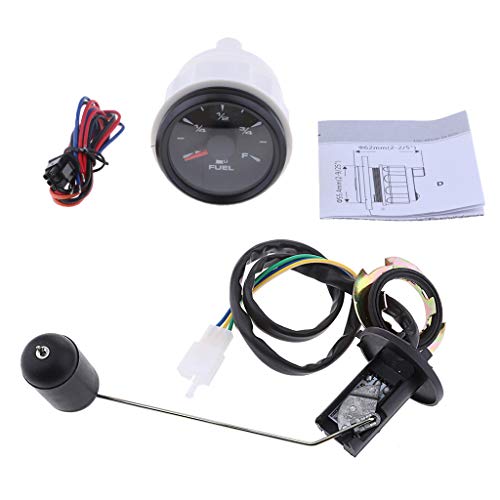 B Blesiya Adjustable Fuel Level Sender Sending Unit + 2inch Fuel Level Gauge Meter - Thumbnail 2