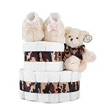2 Tier Baby Shower Diaper Cake Centerpiece: Camouflage Couture