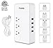 Travel Converter Adapter Universal Power Voltage 1875W Step Down 220V to 110V with 4 Smart USB Charging Ports Inner Cooling Design Without Any Noise,Powerjc