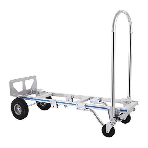 image for SHZOND Aluminum Hand Truck 2 in 1 Convertible Hand Truck 770 LBS Capac