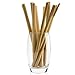 NATURAL NEO Organic Bamboo Straws Reusable with Coconut Fiber Brush 20cm 8