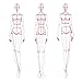 Update 4PCS Fashion Drawing Ruler, French Curve Ruler Sewing Humanoid Patterns Design, Clothing Measuring French Curve Rulers A4 Pattern Paper Draft Drawin