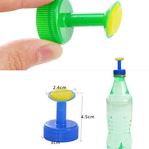 IYSHOUGONG 16 Pcs Portable Bottle Cap Sprinkler PVC Plastic Watering Caliber Little Nozzle Sprinkler Head Mist Nozzle for Plants Vegetables Gardening