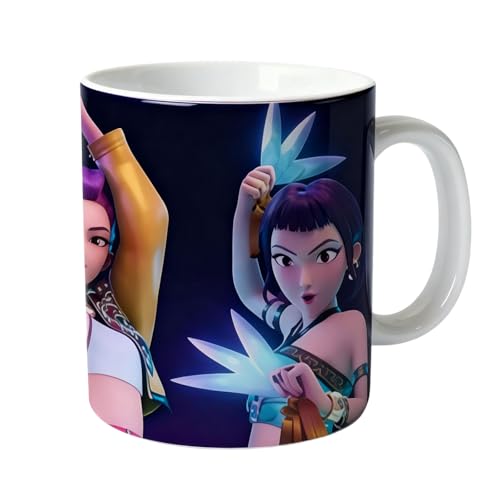 K-pops Deemon Huunters Coffee Cup for Girls, Teens & Adults Christmas Gifts Cute Mugs for Coffee Drinks A