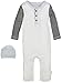 Burt's Bees Baby Baby Organic Coverall, Vanilla Cream, Newborn