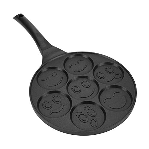 Emoji Smiley Face Pancake Pan, Ejoyway Nonstick Pancake Griddle with 7