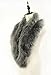 Dikoaina Extra Large Women's Faux Fur Collar for Winter Coat,Silver Grey,120cm