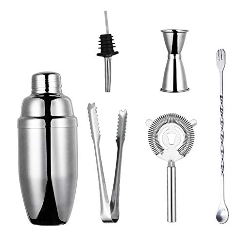 Cocktail Shaker Set 6, 750 Ml Cocktail Shaker Aus Edelstahl Martini Shaker Für Barkeeper Drink Party Bar Tool