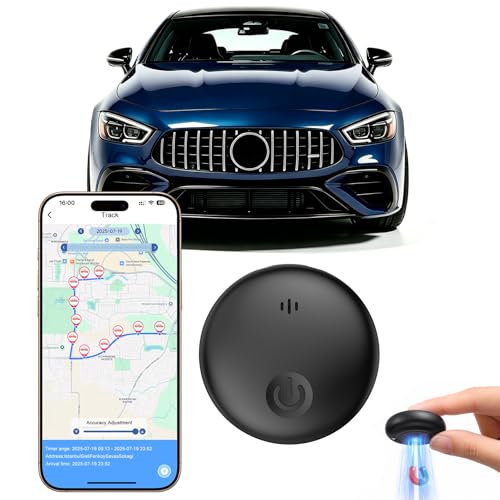 GPS Coche localizador Sin Suscripción, Localizador GPS para Coche, Magnético Rastreador GPS, Compatible con Android e iOS, Seguimiento en Tiempo Real para vehículo,Auto/Motocicletas, IP68 Impermeable