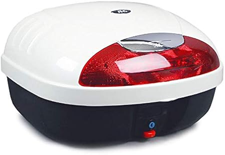 Amazon Ag 52wh リアボックス ホワイト 容量36l キャリア取付用 Ledストップランプ オシャレなデザイン高品質で頑丈 パニアケース トップケース リアケース バイク Bike Box ホワイト トップケース リアボックス 車 バイク