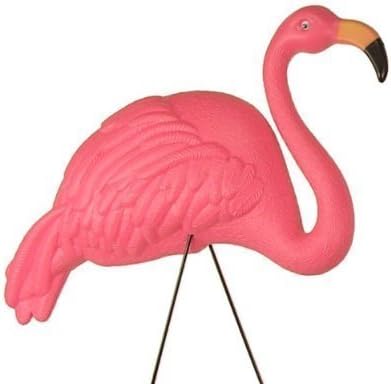 10 X-LARGE PINK FLAMINGO 3-DIMENSIONAL YARD ORNAMENTS