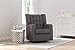 Delta Children Milan Upholstered Glider Swivel Rocker Chair, Sweet Grey