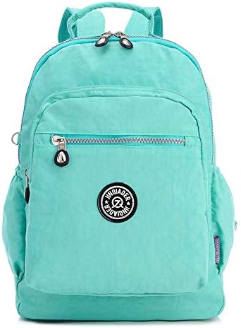New Color Women's Backpack Waterproof Nylon wash Cloth Backpack Shoulder Bag Female Backpack Green