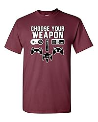 City Shirts Mens Choose Your Weapon Gamer Funny DT