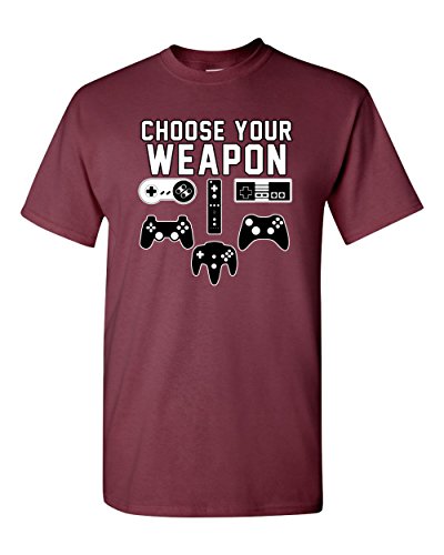 City Shirts Mens Choose Your Weapon Gamer Funny DT