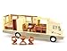 HAPTIME 7.6 inch Cool Mini Motorhome Toy Die-cast Pullback Recreational Vehicle Pull Back RV with DIY Furnitures Holiday Camper Van Model for Kids Children Gift (Beige)