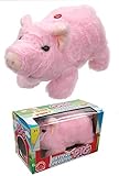 (Pudgy Pig) Pudgy The Piglet Animated Battery Powered Plush Toy Pudgey - Tin Toy Arcade