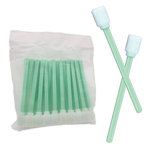 Cleanmo 5" Large Rectangular Solvent Foam Tip Cleaning Swab, Pack of 50, for Printer Print Head,Roland, Canon, Epson, HP, Mutoh, Mimaki, Inject/Thermal Printer