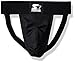 Starter Boys' Jockstrap with Optional Cup Pocket, Amazon Exclusive, Black, M (8/10)