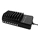 FLECK CS008 Multi-Device 8-Port USB Desktop Charging Station (Black)