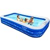 LADER Inflatable Swimming Pool, 150″ X 72″ X 22″ Full-Sized Inflatable Lounge Pool for Baby, Kiddie, Kids, Adult, Infant, Toddlers for Ages 3+,Outdoor, Garden, Backyard, Summer Water Party