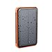 Solar Charger Power 20000mAh Outdoor Portable Charger Solar Power Bank Dual USB External Battery Pack Power Pack with Flashlight (IPX4 Waterproof, Dustproof, Solar Panel Charging, DC5V/2A Input)