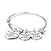 Udobuy Stainless Steel Best Friends Bracelets Not Sisters by Blood But Sisters by Heart Bangle Bracelet Friend Jewelry for Friends