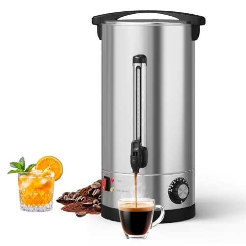 16L/110 Cups commercial Coffee Urn - Fast Brew Double Wall Stainless Steel Hot…