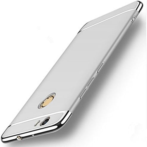 Huawei Nova 2 Plus Case, Dqueen 3 in 1 Stylish Ultra Thin Hard PC Cover Anti-Scratch Shockproof Electroplate Bumper Case for Huawei nova 2 Plus - 5.5 inch (Huawei Nova 2 Plus, Silver)