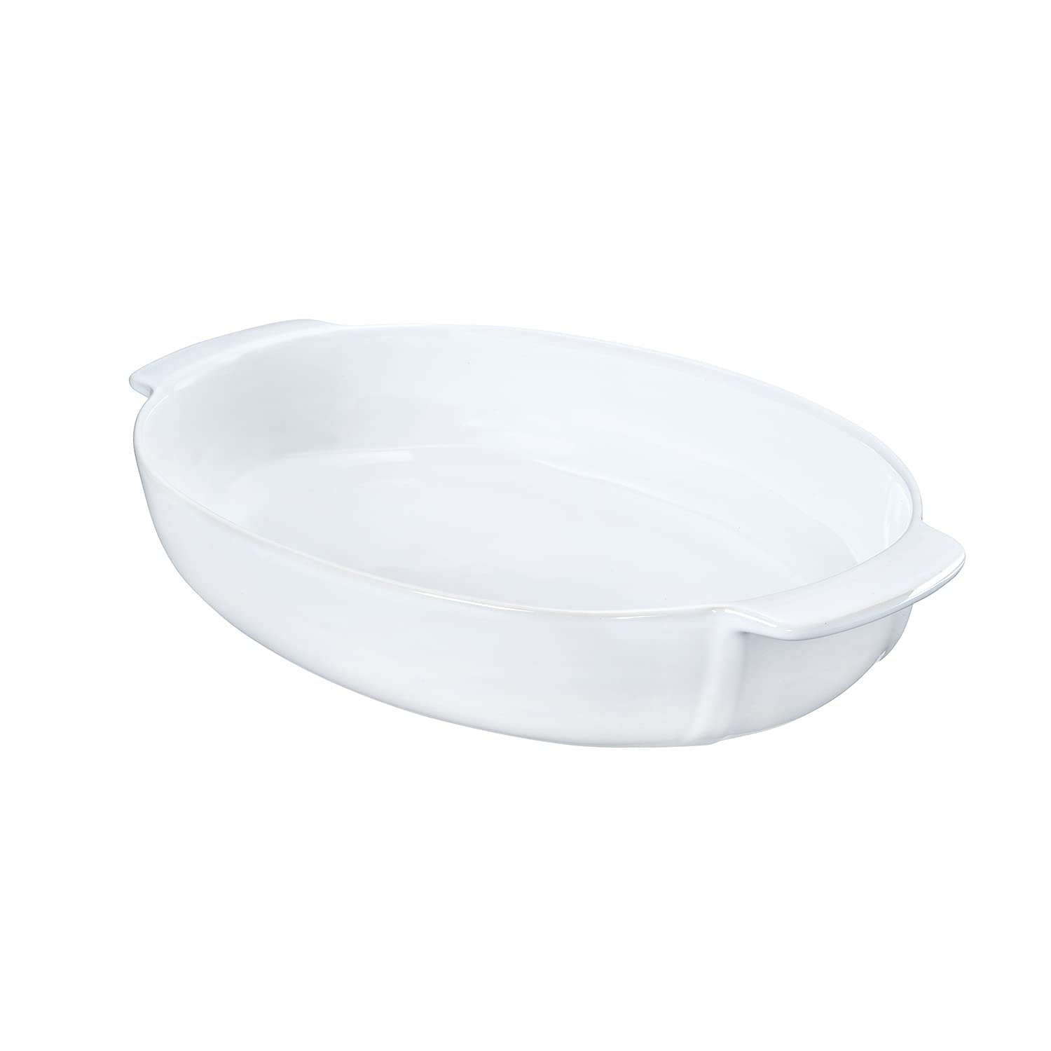 Pyrex 8013105.0 Signature Ceramic Oval Dish White Stoneware, White, 25 x 18 cm