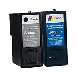 Image of Genuine Dell Series 7 CH883 CH884 Ink cartridge 2 Pack in Bulk Packing for Dell 966 968 Printers