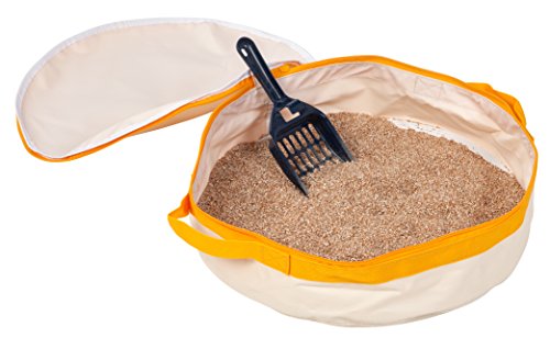 IRIS USA Travel Portable Cat Litter Pan, Yellow