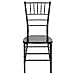 Flash Furniture 2 Pack HERCULES PREMIUM Series Black Resin Stacking Chiavari Chair