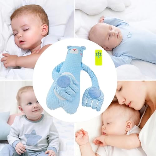 Almofada Nana Neném: Batidas Suaves e Música de Ninar para Sono do Bebê | Carregamento USB