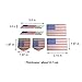 Metal American Flag Emblems Stickers Pack, 6 PCS Lightweight Aluminum Alloy Stars and Stripes Badge Decorative Decals for Car Bumper Laptop Motorcycle Luggage Bike Wall Door