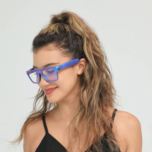OhO Bluetooth Glasses,Voice Control and Open Ear Style Smart Glasses to Listen Music and Calls,UV400 Protection Lens