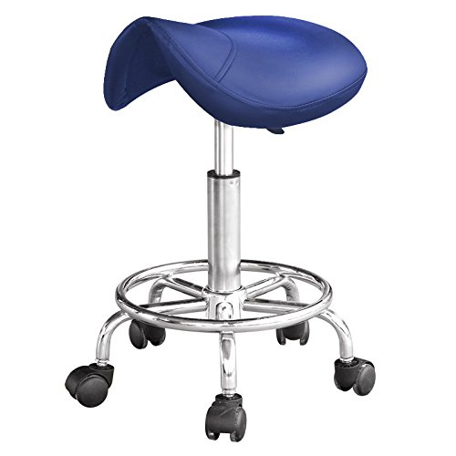 Mari Lifestyle Rollhocker Drehhocker Arbeitshocker | Leichtes und Orthopädisch Design | 5cm Schaumpolsterung & Robustes Geste