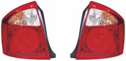 Amazon Com Carlights360 For Kia Spectra Tail Light 2004 2005 2006 Pair Driver And Passenger Side W Bulbs Replaces Ki2800123 Ki2801123 Automotive